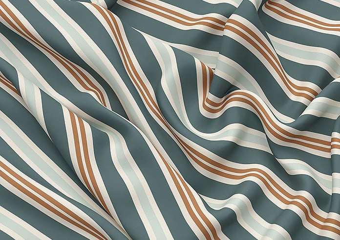 The British Stripe Co. Charles, Teignbridge No.1 - Roman Blind - Image 4